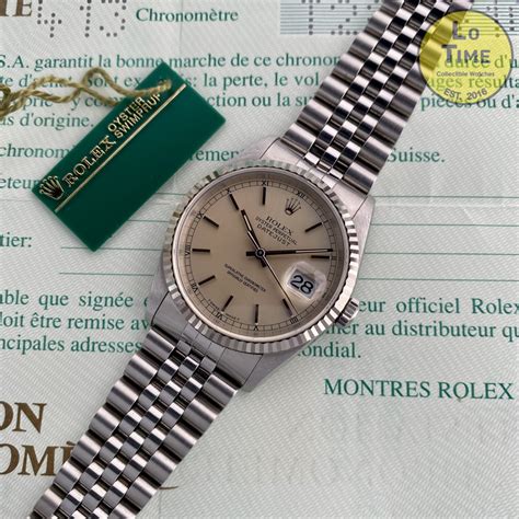 rolex datejust 16234 leather|rolex 16234 production years.